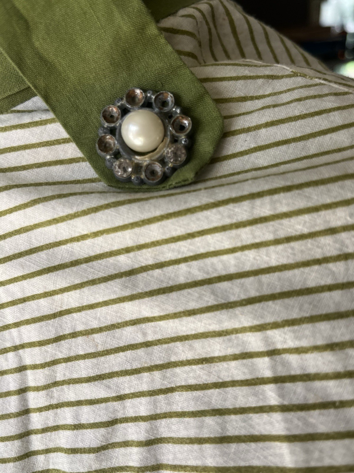 Vintage ANTIQUE 1930s 30s 100% COTTON DAY DRESS Sz S