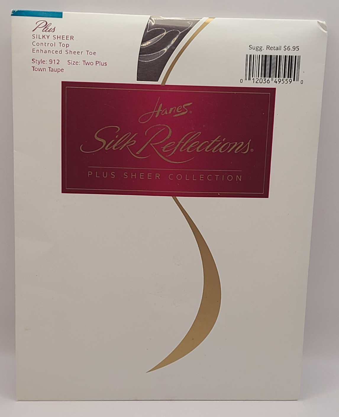 Hanes Two Plus Silk Reflections Town Taupe Silky Sheer Control Top Vintage NEW