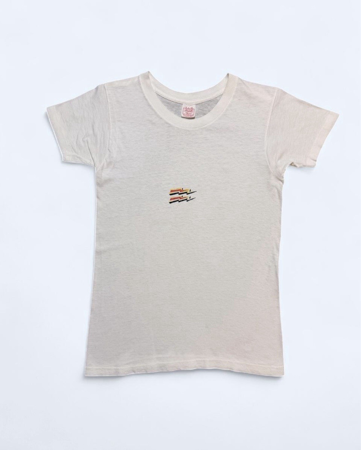 Vintage 1960’s Lightning Bolt Print T-Shirt Grants L (14-16) White