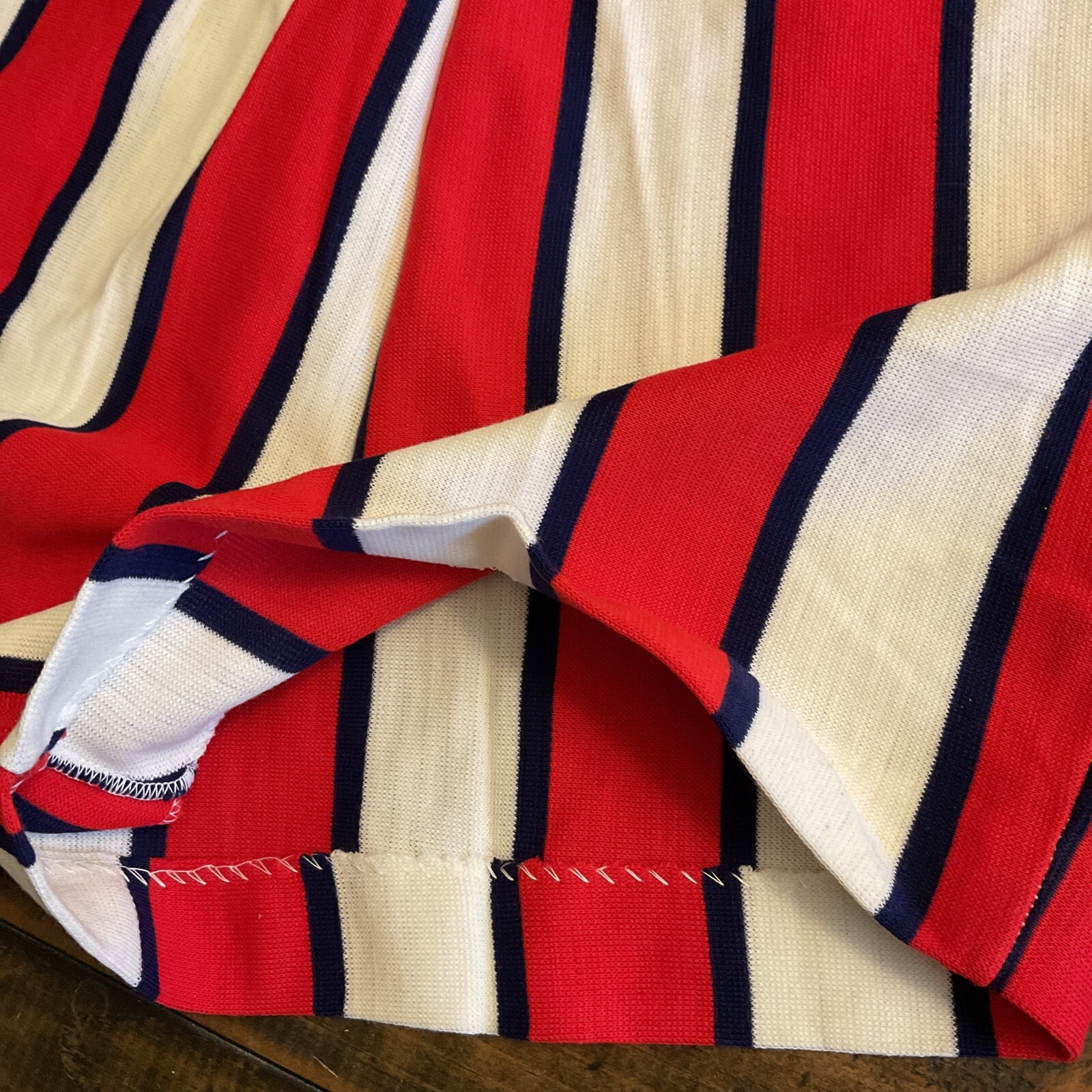vintage 1950s 1960s 1970s Patriotic Striped Shorts Summer Beach Retro Red White