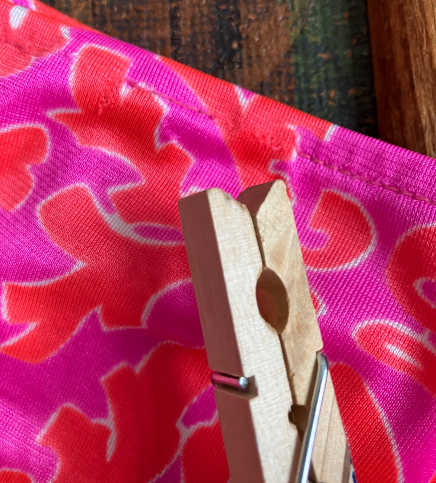 VTG 60s JC PENNEY PSYCHEDELIC 3 PIECES HOT PINK+ORANGE BIKINI+DRESS USA 9/32 EUC
