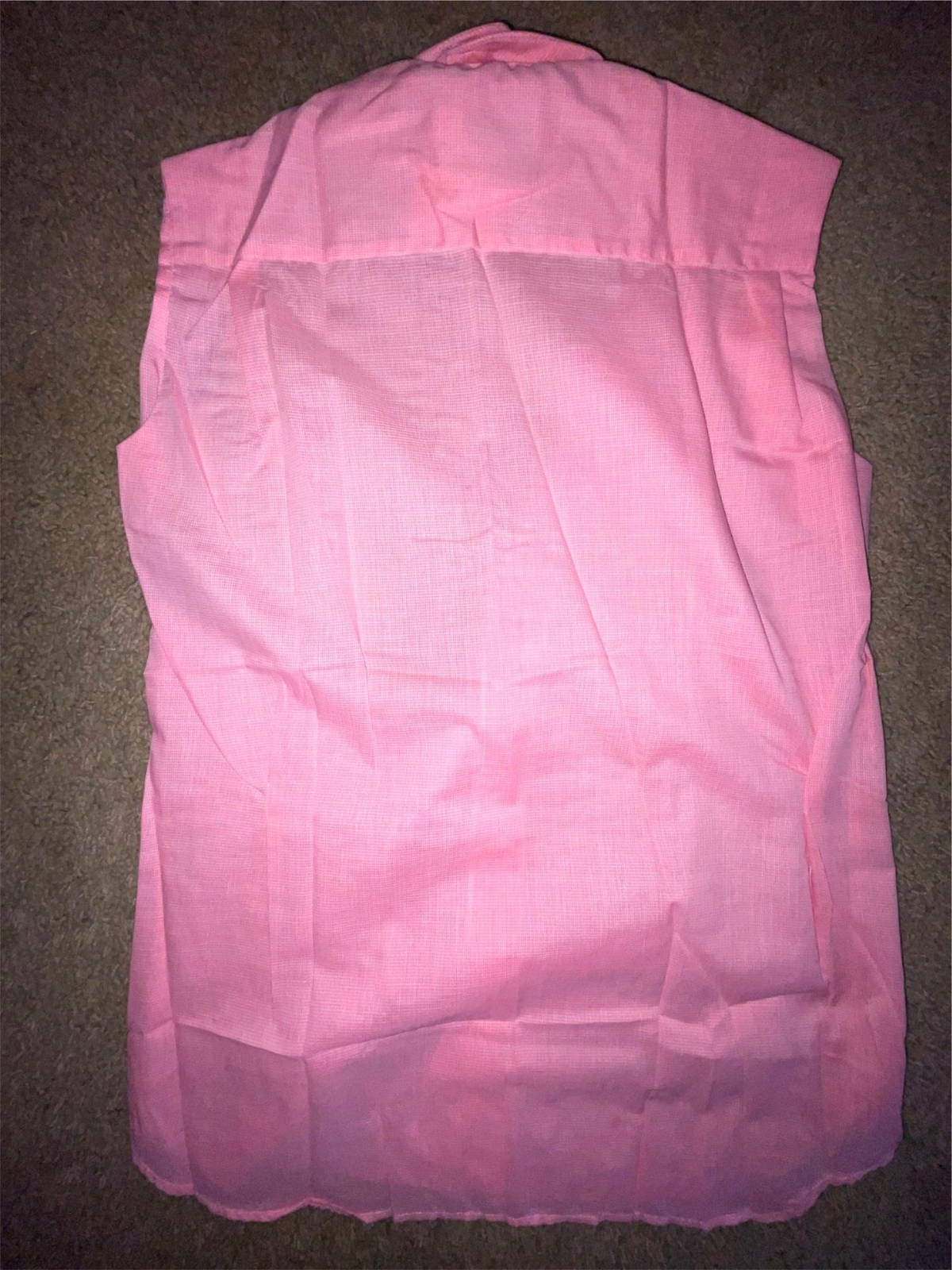 VTG 70 WOMENS 36 VARIETY RATCATCHER SLEEVELESS COLLARLESS EQUESTRIAN HORSE SHIRT