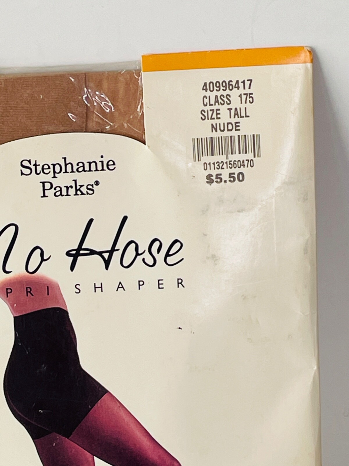NOS VTG STEPHANIE PARKS NUDE SHEER CONTROL TOP NO HOSE CAPRI SHAPER NYLONS*TALL