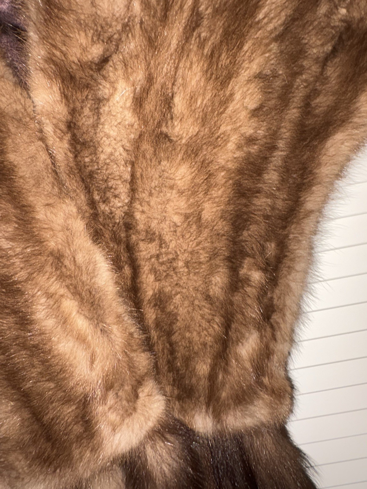 VTG STONE MARTEN SABLE MINK Fur STOLE with TAILS ‘Removable’ Only Owner S/M/L