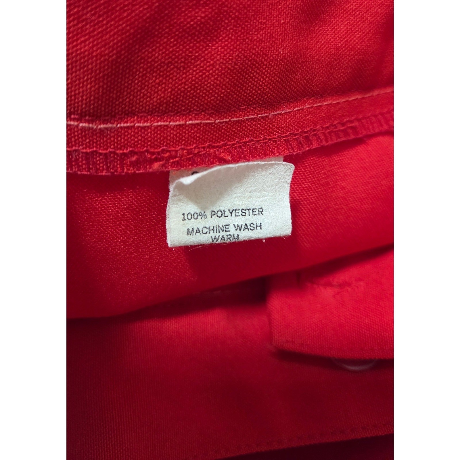 Vintage Sears Retro Preppy Red A-Line Midi Skirt Button Back Detail Size XS – S