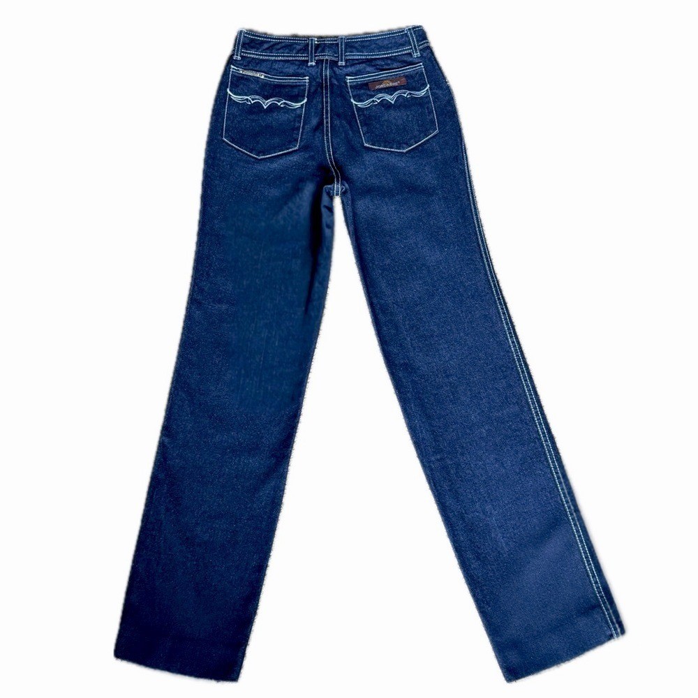 👖🛼 JORDACHE Vintage 70s Launch-Era Jeans | Hong Kong Scallop Pocket | Sz 30L