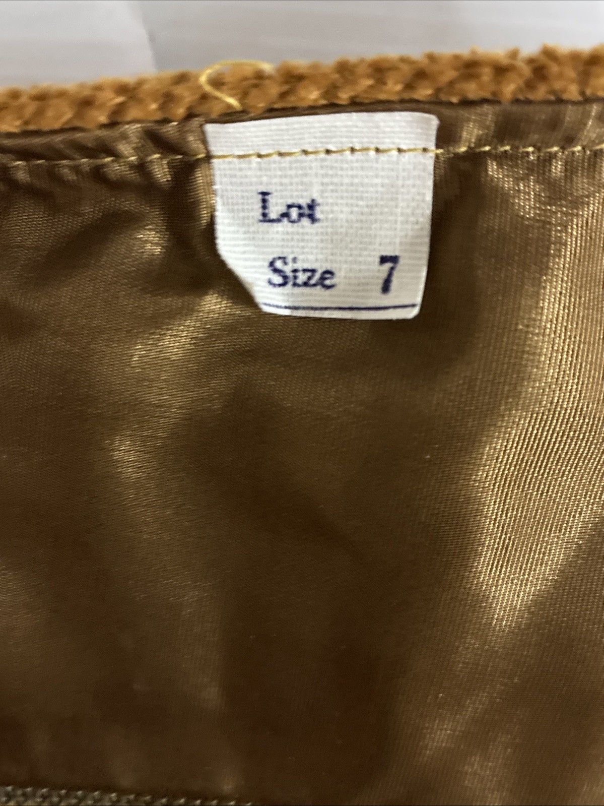 Vintage 50s Juniors by Vassar Brown Mini Skirt Cotton Size 7 – NWT