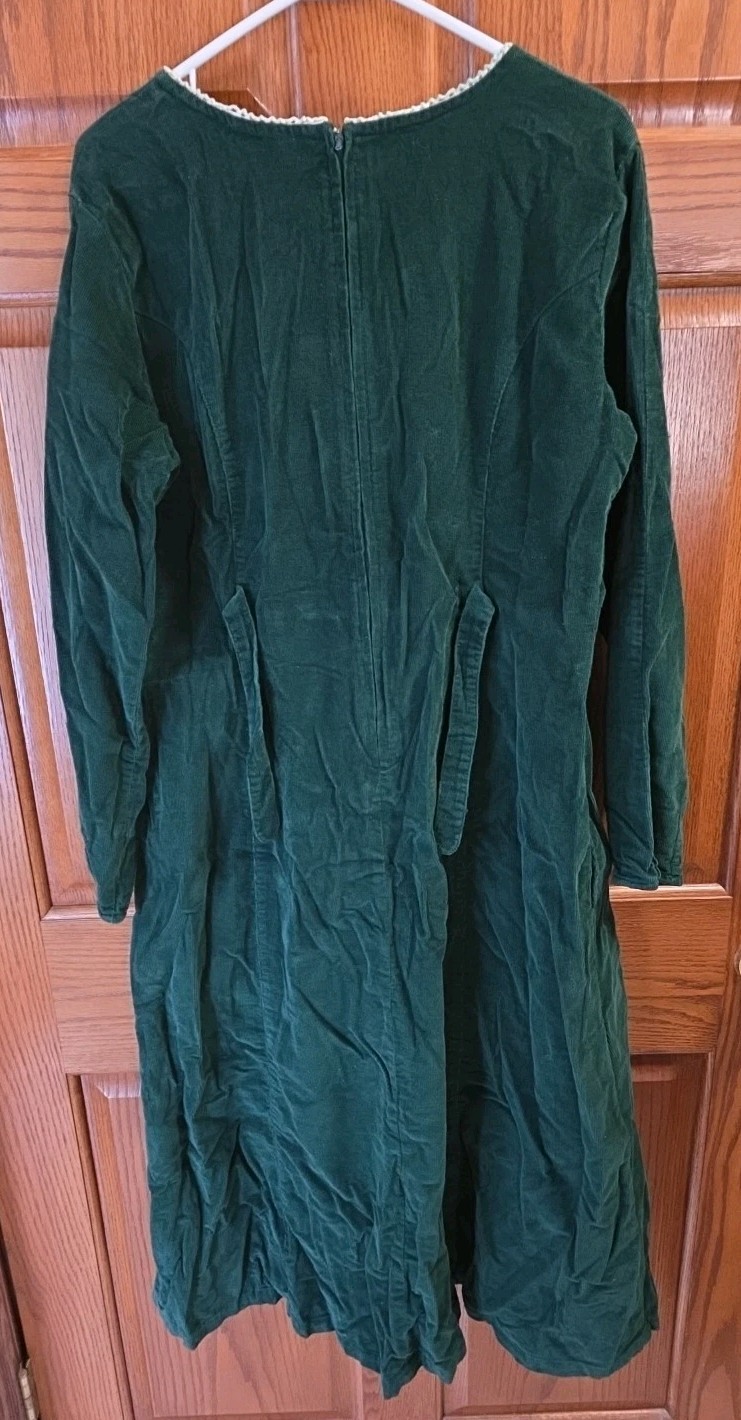 Vintage 90s FADS Emerald Corduroy Dress – Ren Fair Grunge Cottagecore Size 12
