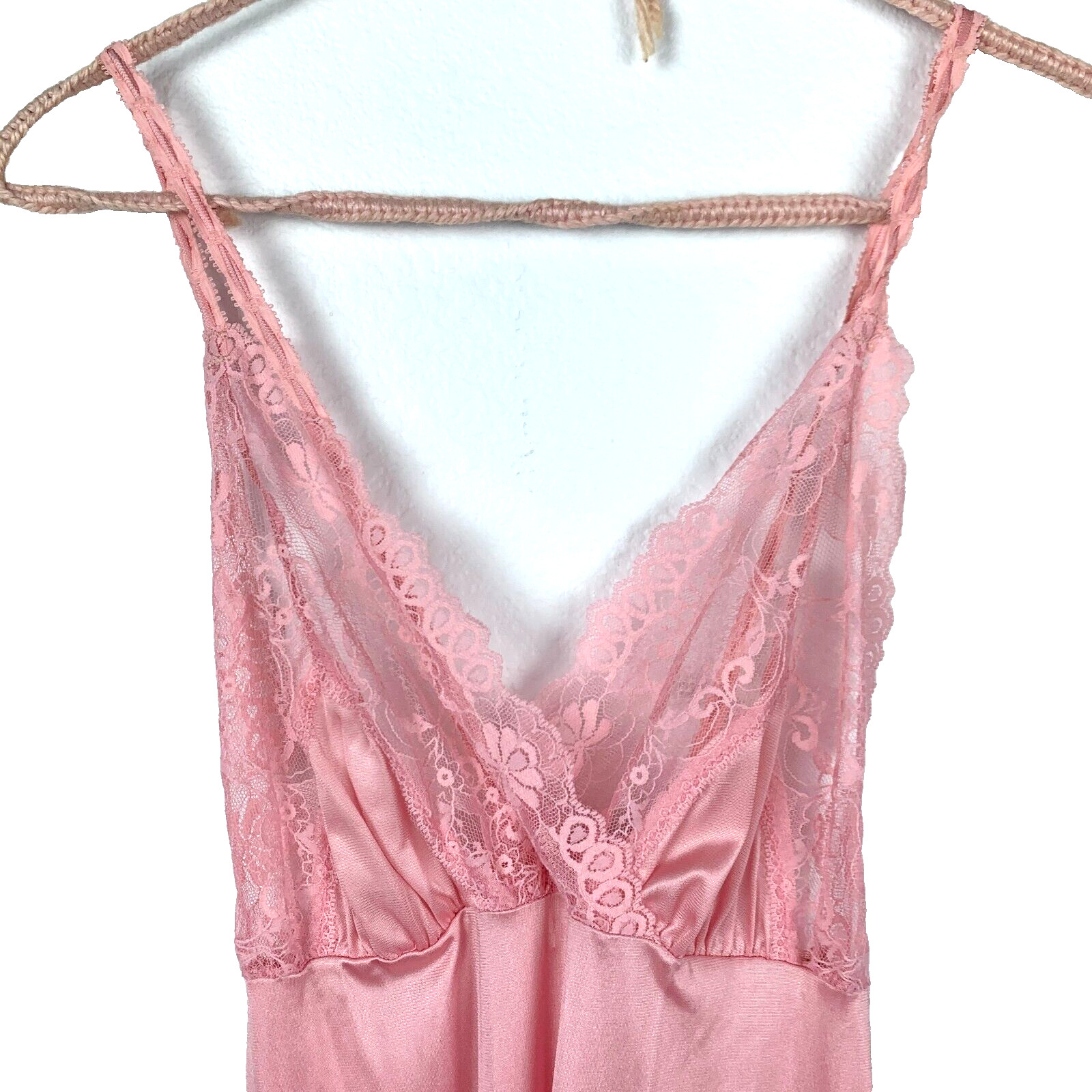 Vintage Jenelle of California Pink Sheer Nightgown Chiffon Nylon Tricot Robe Set
