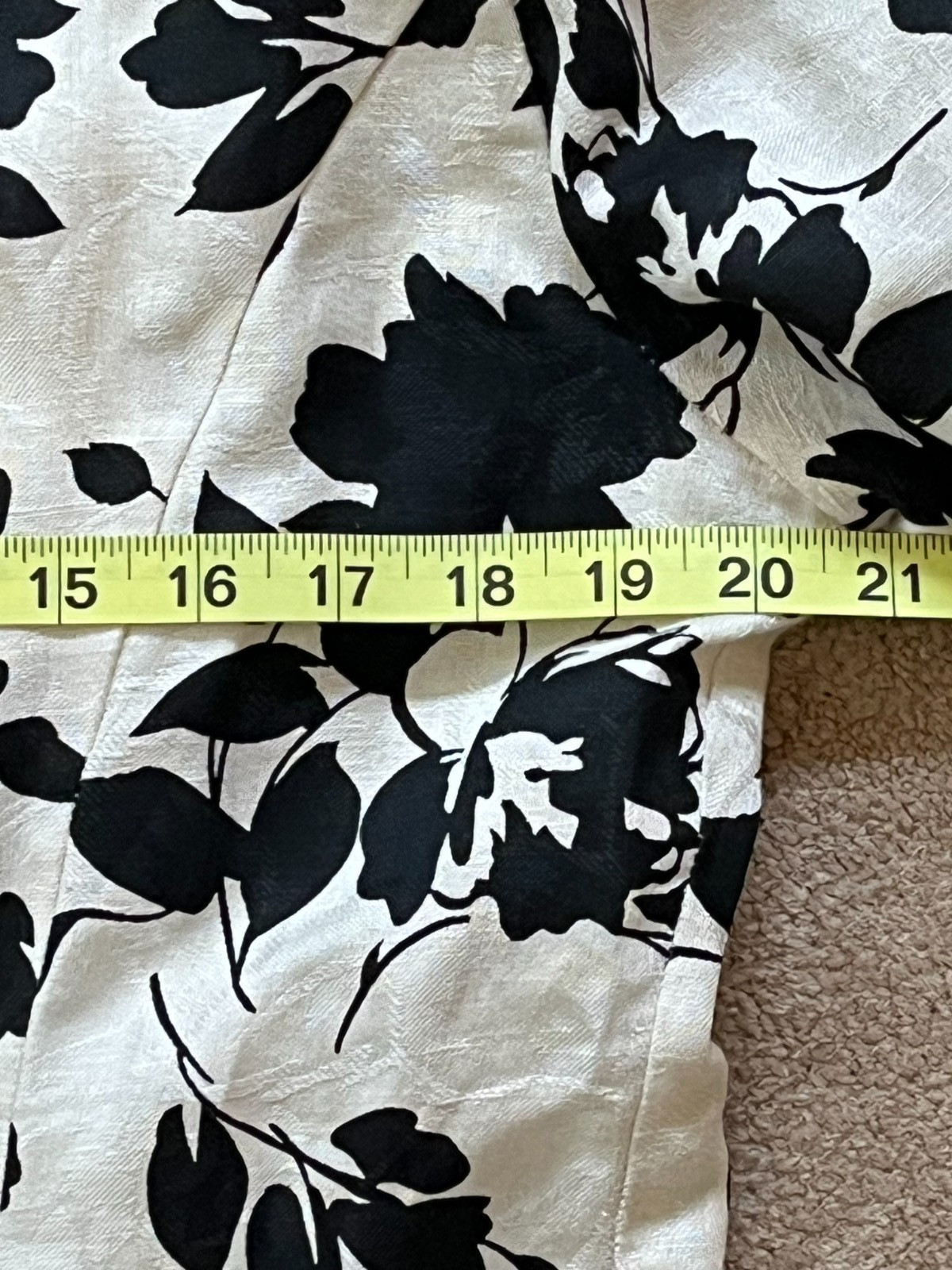Vintage Floral Linen Dress Size 16 | International Ladies Garment Workers Union