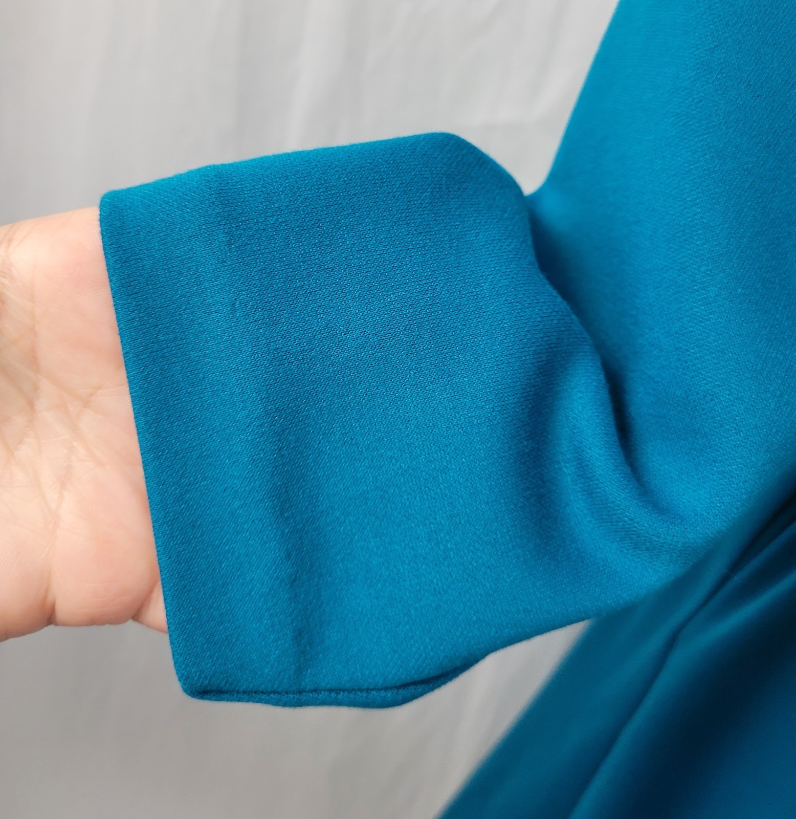 Vintage Impromptu Teal/Turquoise Blouson Dress w Matching Belt Size 12P