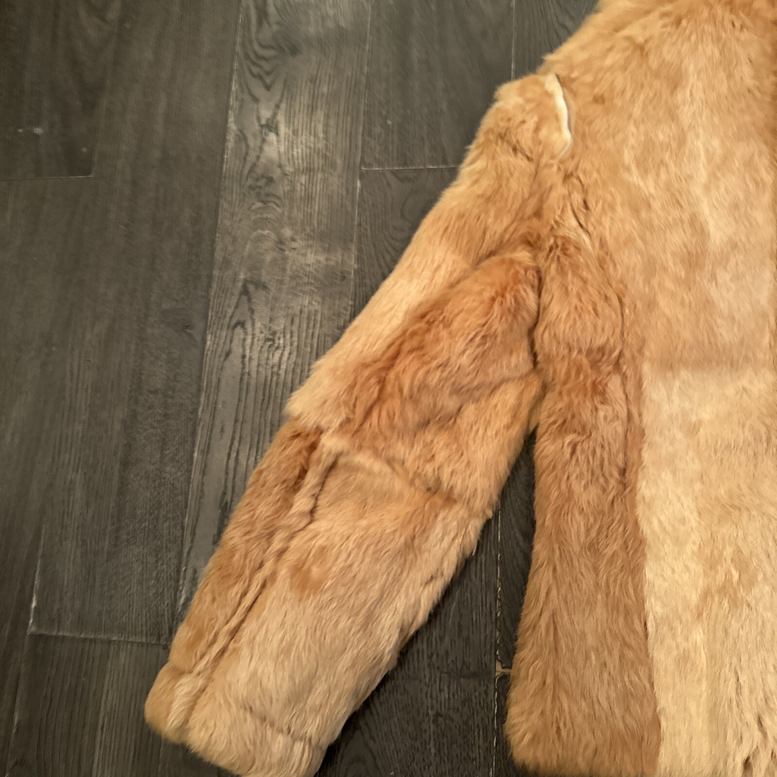NWT Suede Leather Shearling Jacket Women Size XS Possibly Reversible