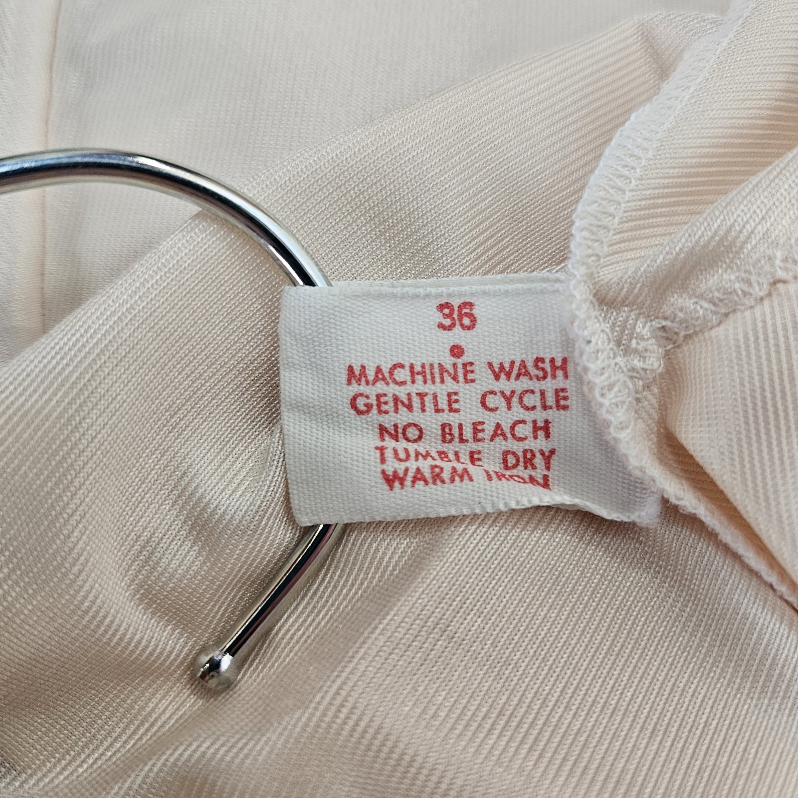 Vintage Sz 36 Lorraine Peach Beige Long Slip Adjustable Straps Midi