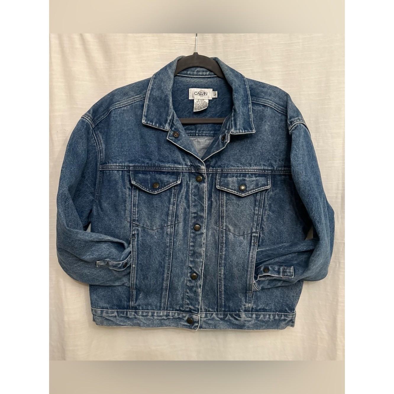 True Vintage Calvin Klein Medium Blue Denim Trucker Jacket