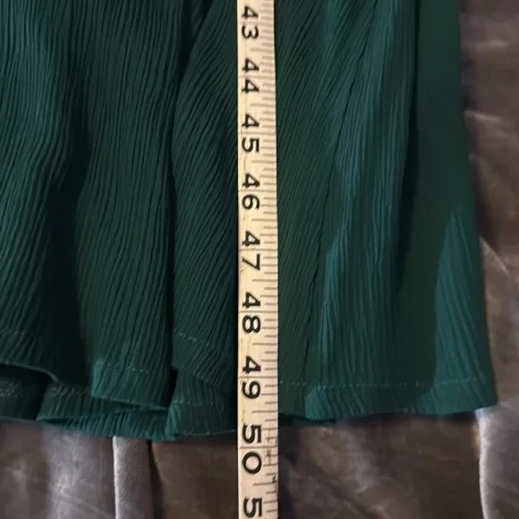 Vintage 90s Brett Alixander LS Button Pleat Front Maxi Dress Green Size 15/16