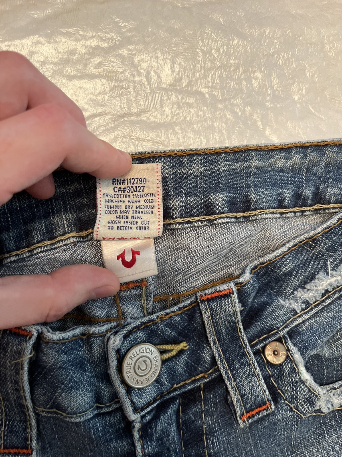 vintage Y2K True Religion Johnny MADE IN USA jeans womens 29 30 32 straight leg