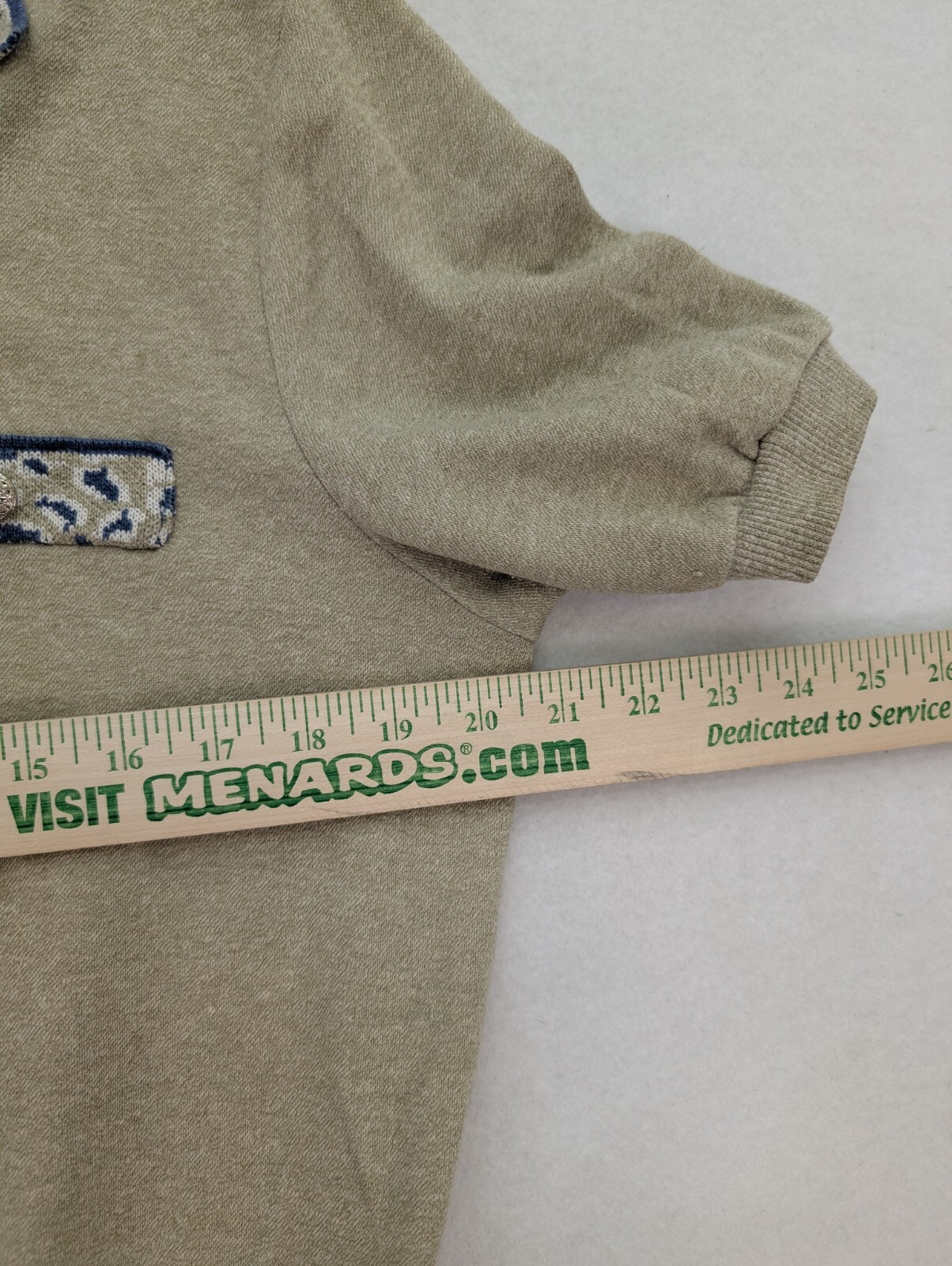 Vintage Women’s Top Beige Short Sleeve Size M/L Collared Polo Stretch Knit