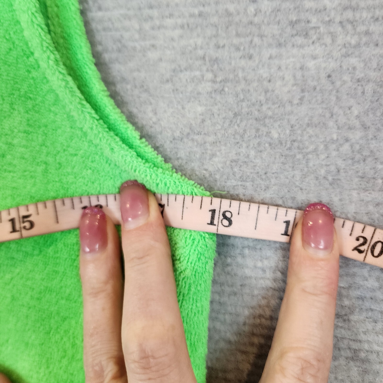 Vintage Catalina Dress Medium Neon Green Maxi Terry Towelling Cloth USA 70s