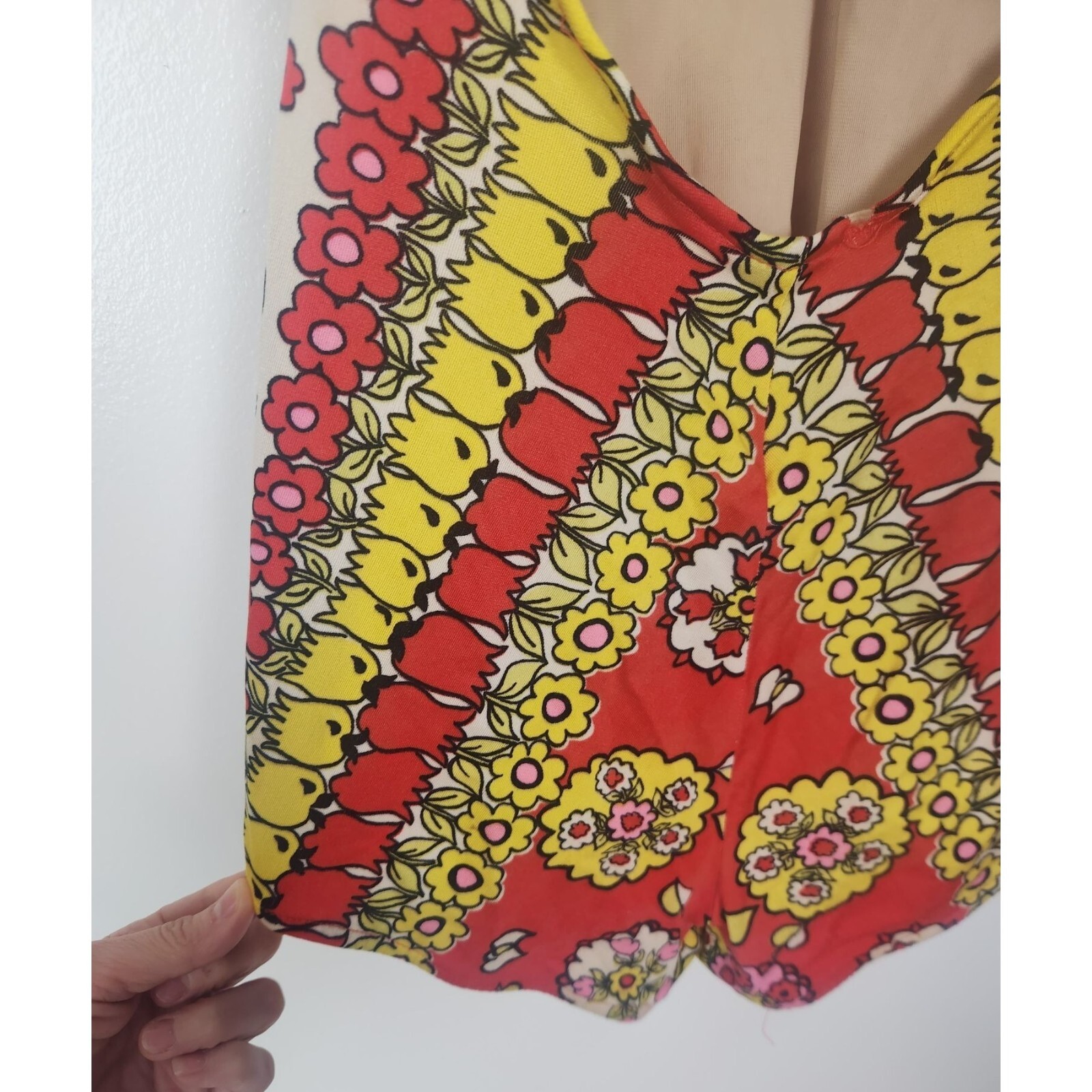 Vtg. 60’s Women’s Sz. S Rose Marie Reid Floral Retro One Piece Swimsuit