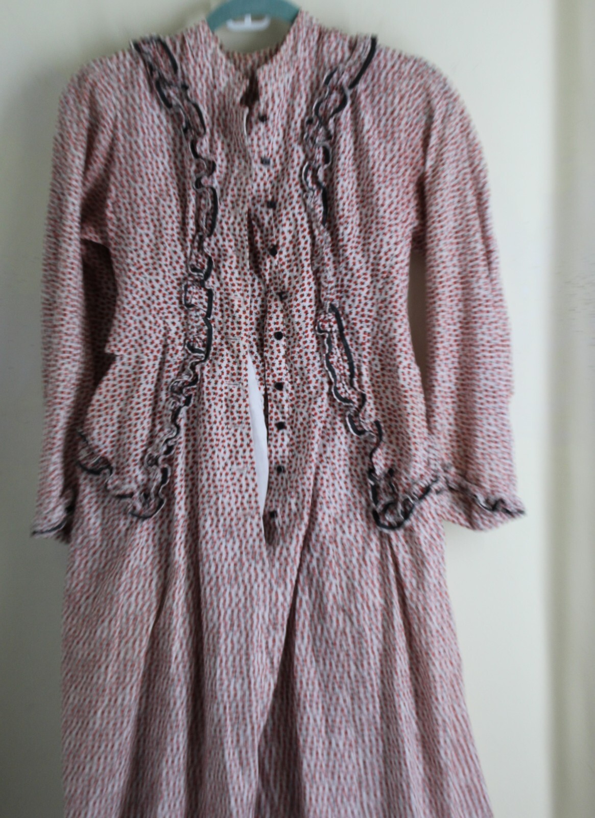 Estate Vtg AS IS 2Pc Edwardian Western Prarie Dress & Jacket Set Sz X S M