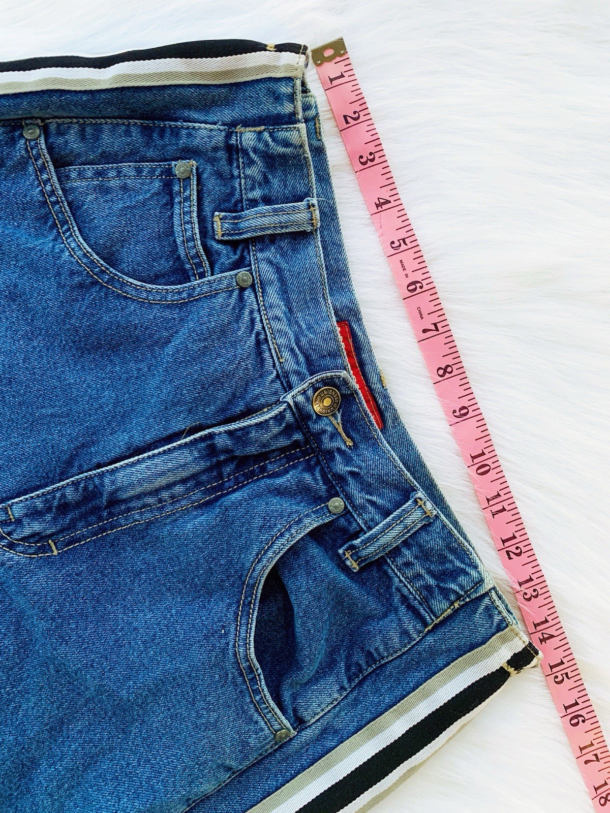 RARE Vtg 90’s Y2K JNCO x UNIONBAY Wide Leg Skater Unisex Denim Snap Jeans Limp