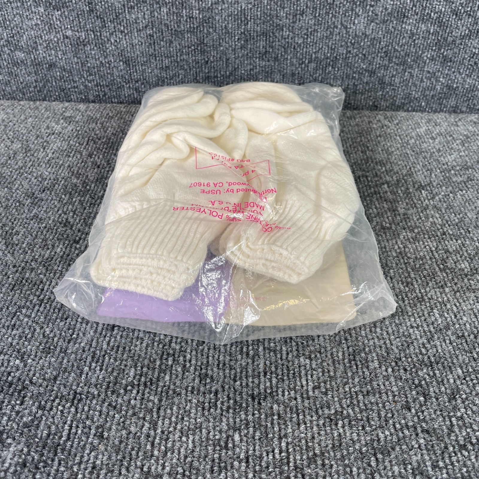 Vintage Cotton First Impressions Ankle Socks 4 Pairs White Womens 9-11 New USA