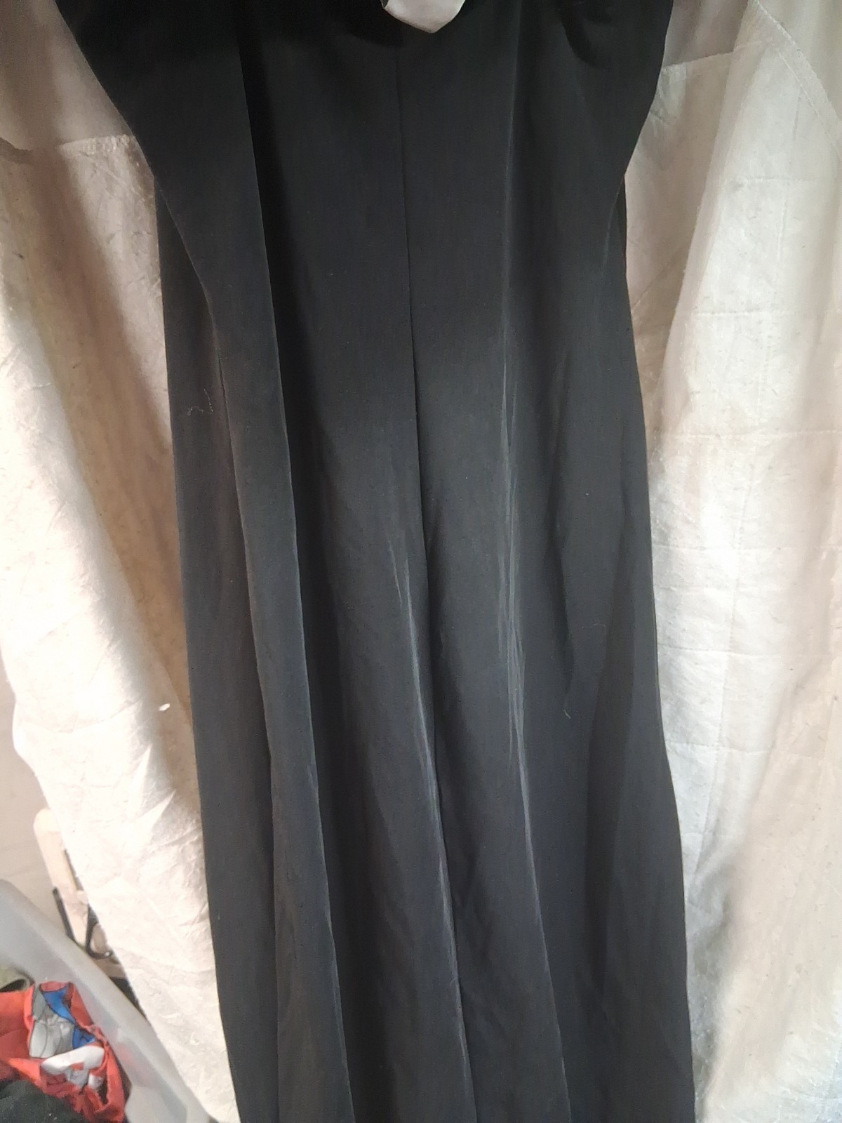 Vintage InG International Newport Group Large Sleeveless Black Midi Dress