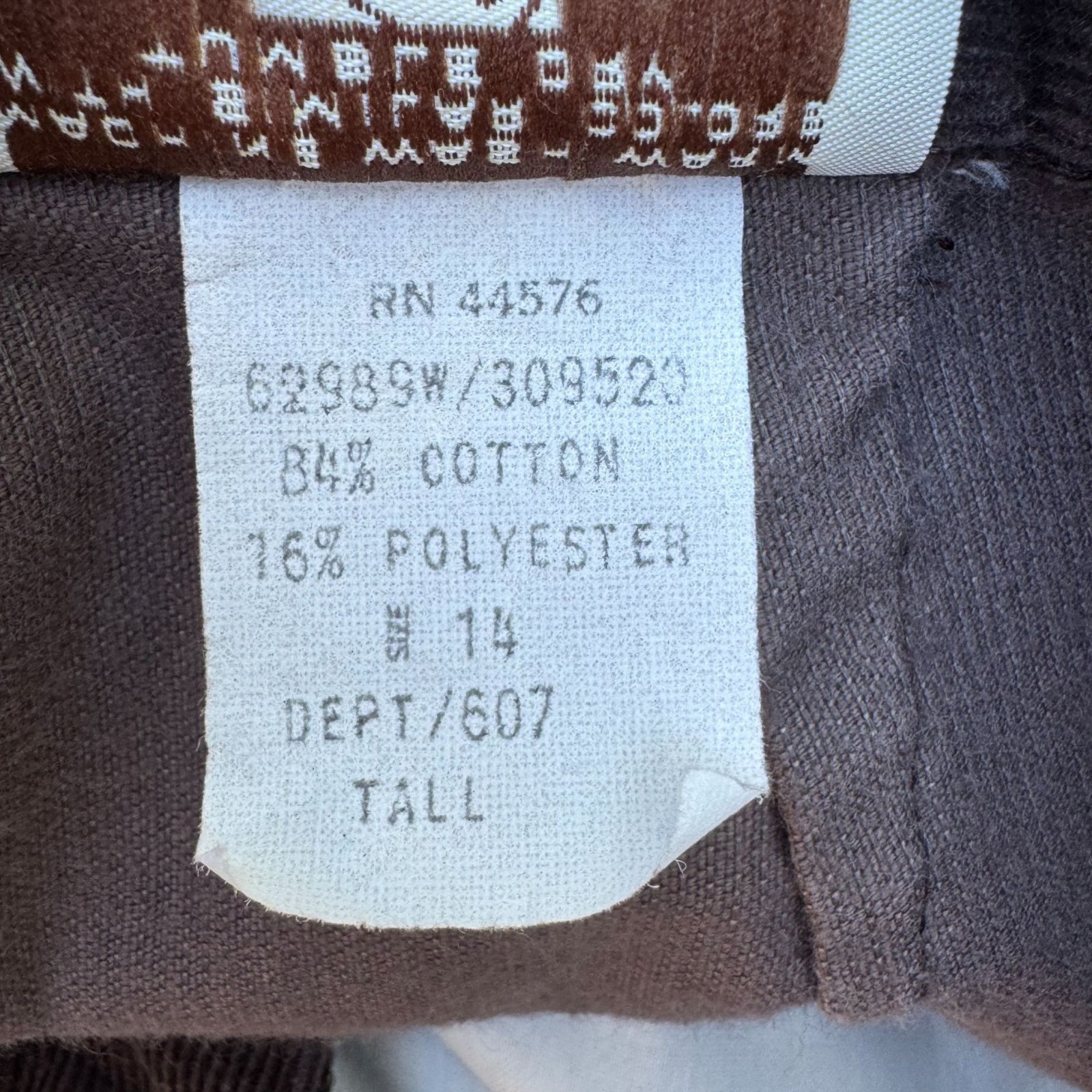 Sears Vintage 70s 80s Twee Corduroy Pleat High Rise Grandpacore Pants Brown M