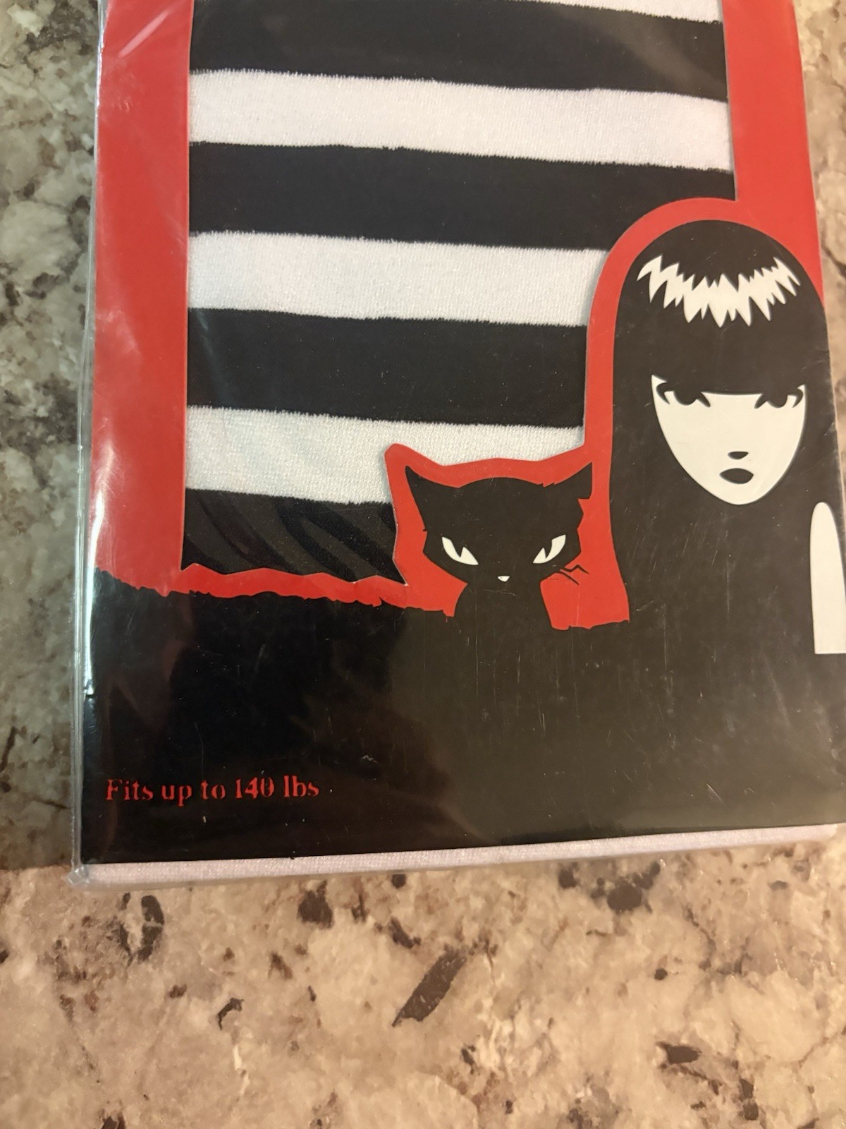 2004 Emily The Strange Black And White Striped Tights Cosmic Debris Rare New
