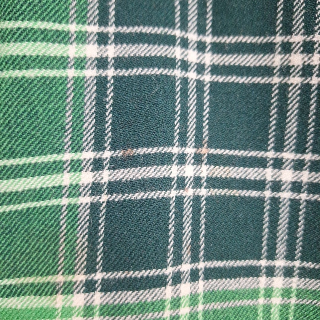Vtg The Scotch House Tartan Plaid Wool Kilt Skirt Green Size 28