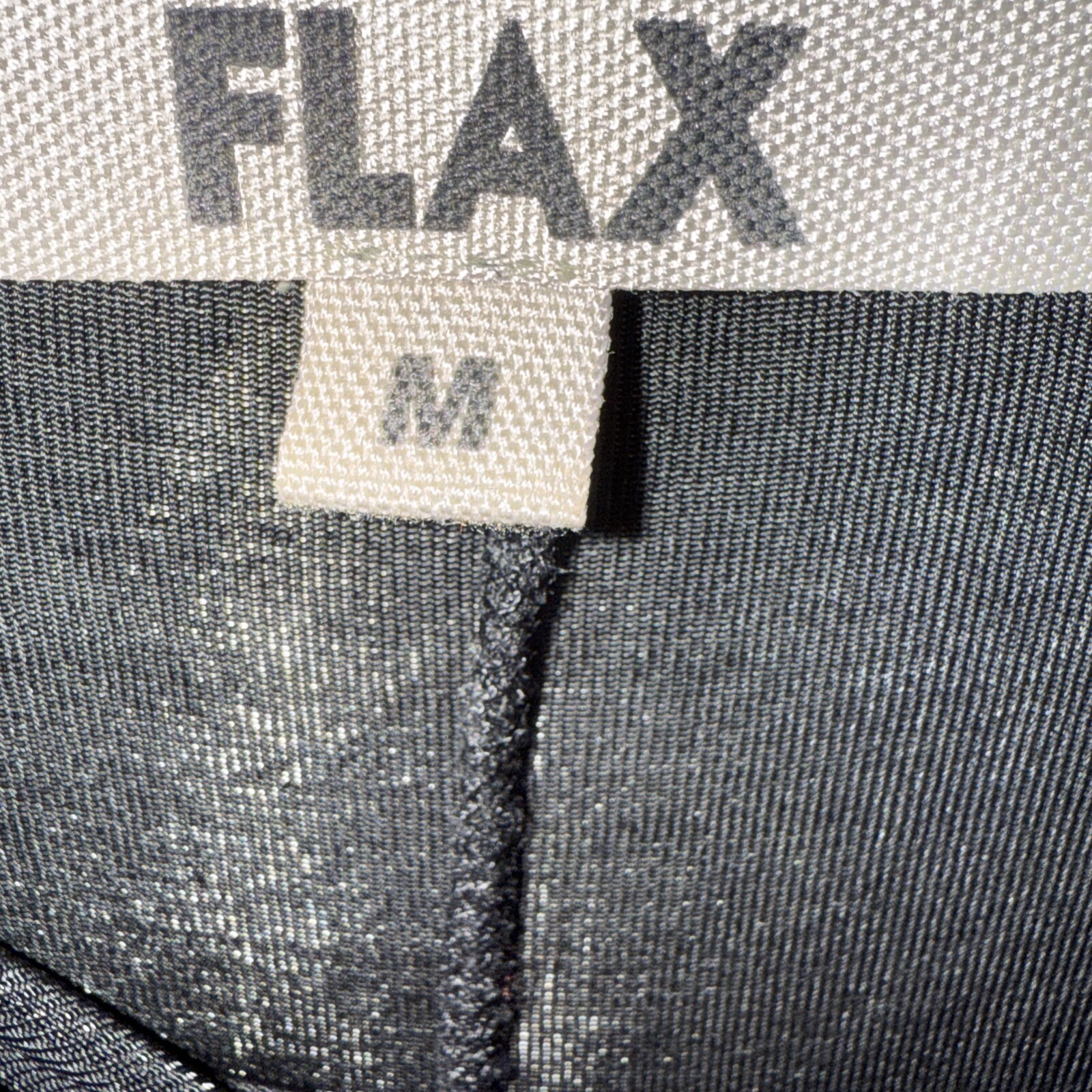 Vintage Flax Black Acetate Stretchy Slinky Midi Dress Women’s Size Medium USA