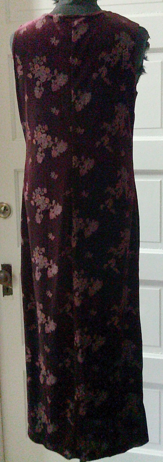 USA Made DRESSING CLIO Burgundy Floral Dress & Coordinating Jacket Velour PL