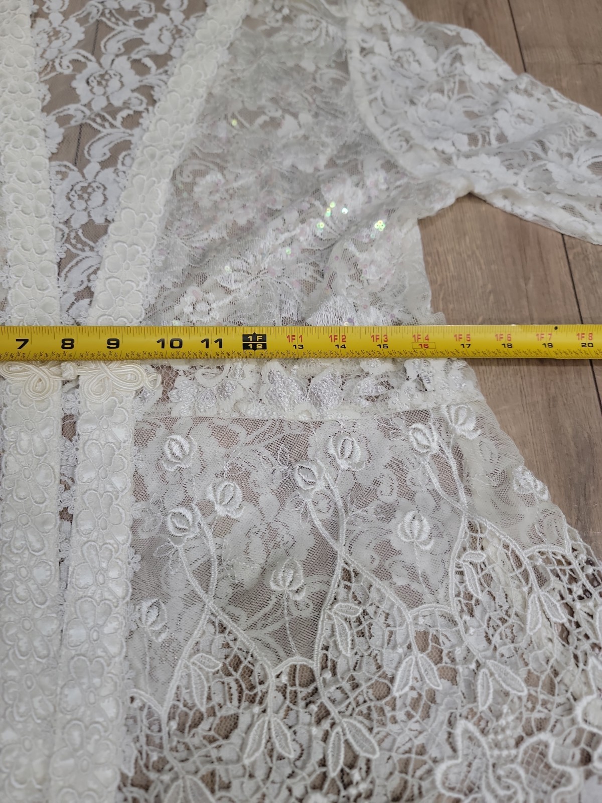 VTG Y2K Spencer Alexis Wedding White Lace Maxi Dress Jacket 2pc Set 12P Petite