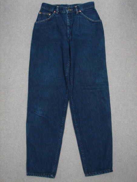 QB03405 VINTAGE 1970s **LEE** 302 HIGH WAIST RELAXED FIT WOMENS JEANS sz11 DARK