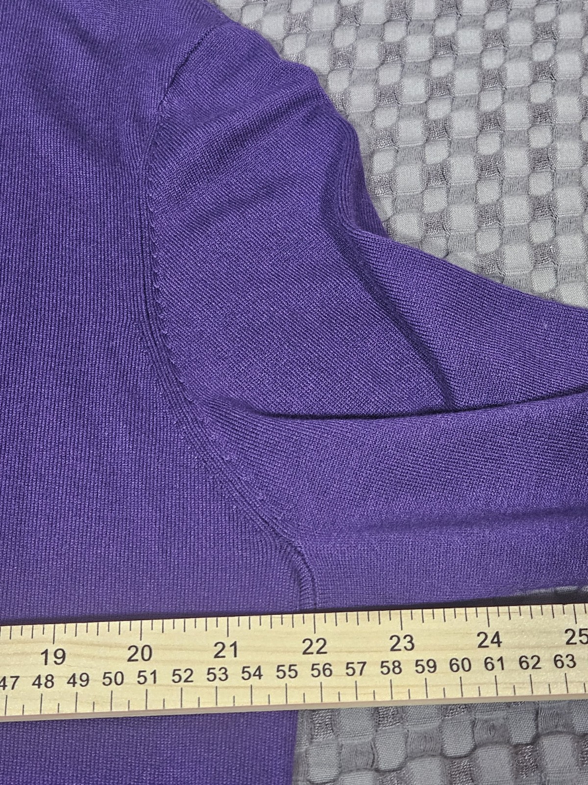 Vintage Draper’s & Damon’s Pullover Purple Embroidered Sweater Size Large