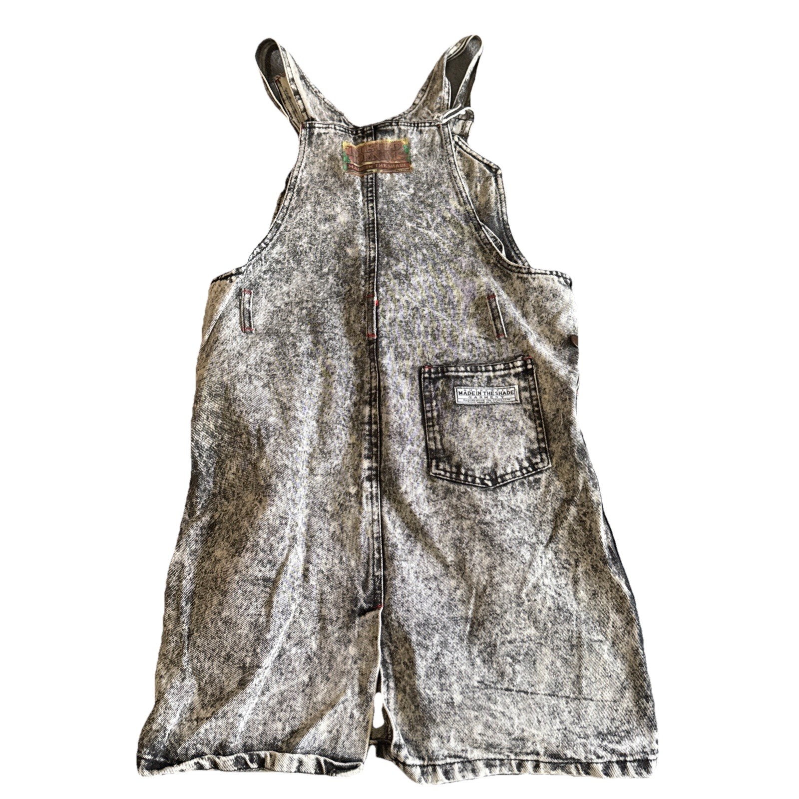 Vintage Made in The Shade Denim Jumper Jrs Side 9 Stonewashed Dusted Denim