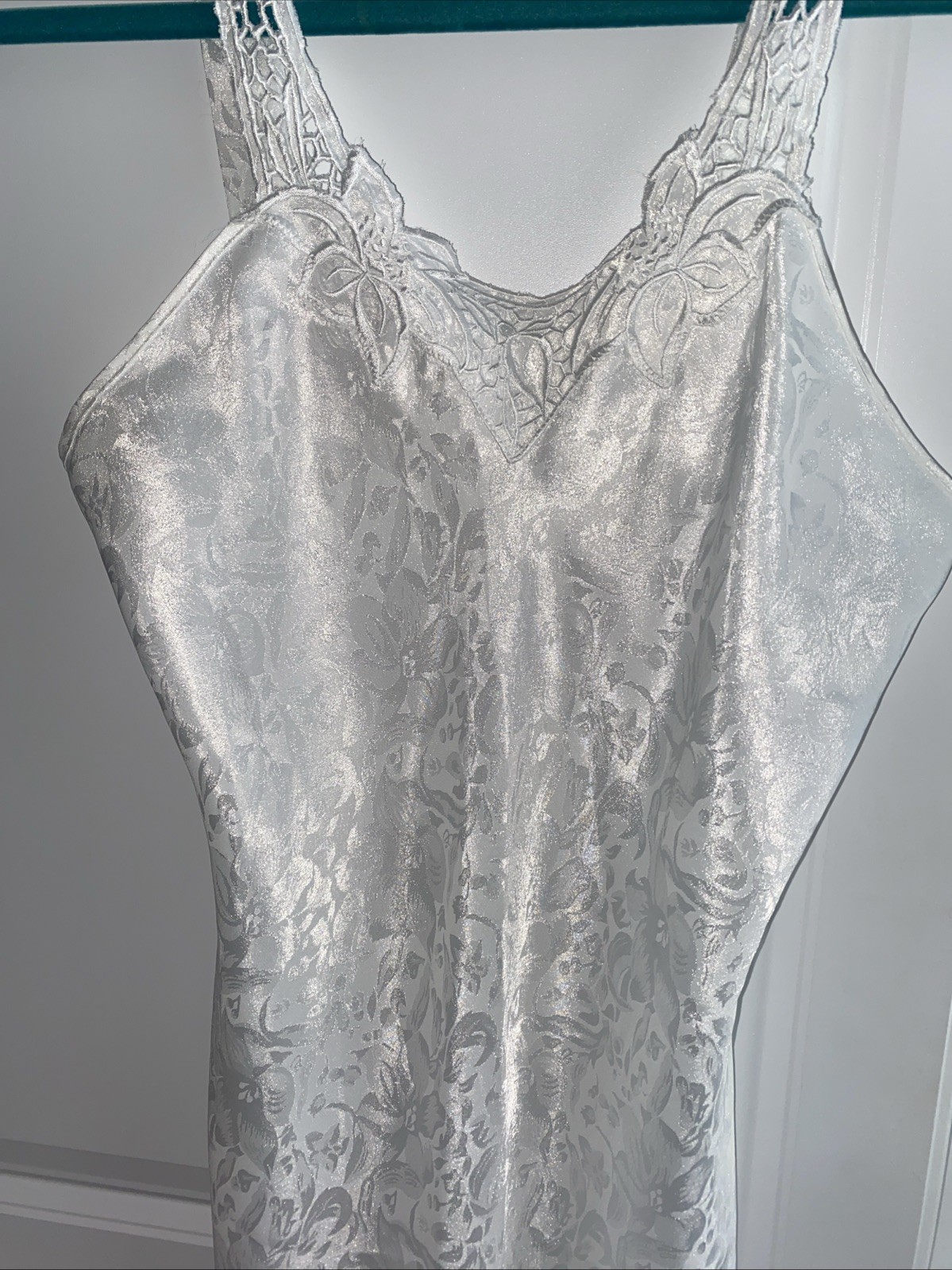 Erika Taylor Vintage Lingerie Nightgown White Small USA Made