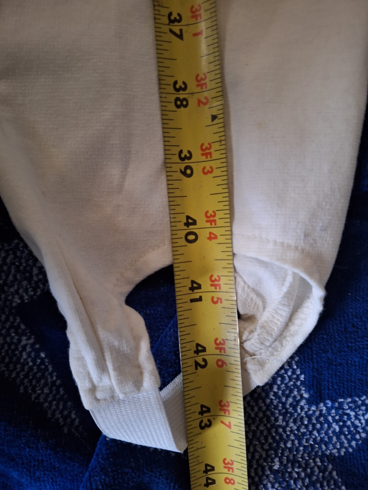 Vintage Cream Stirrup Pants 80s Size 12 Tall