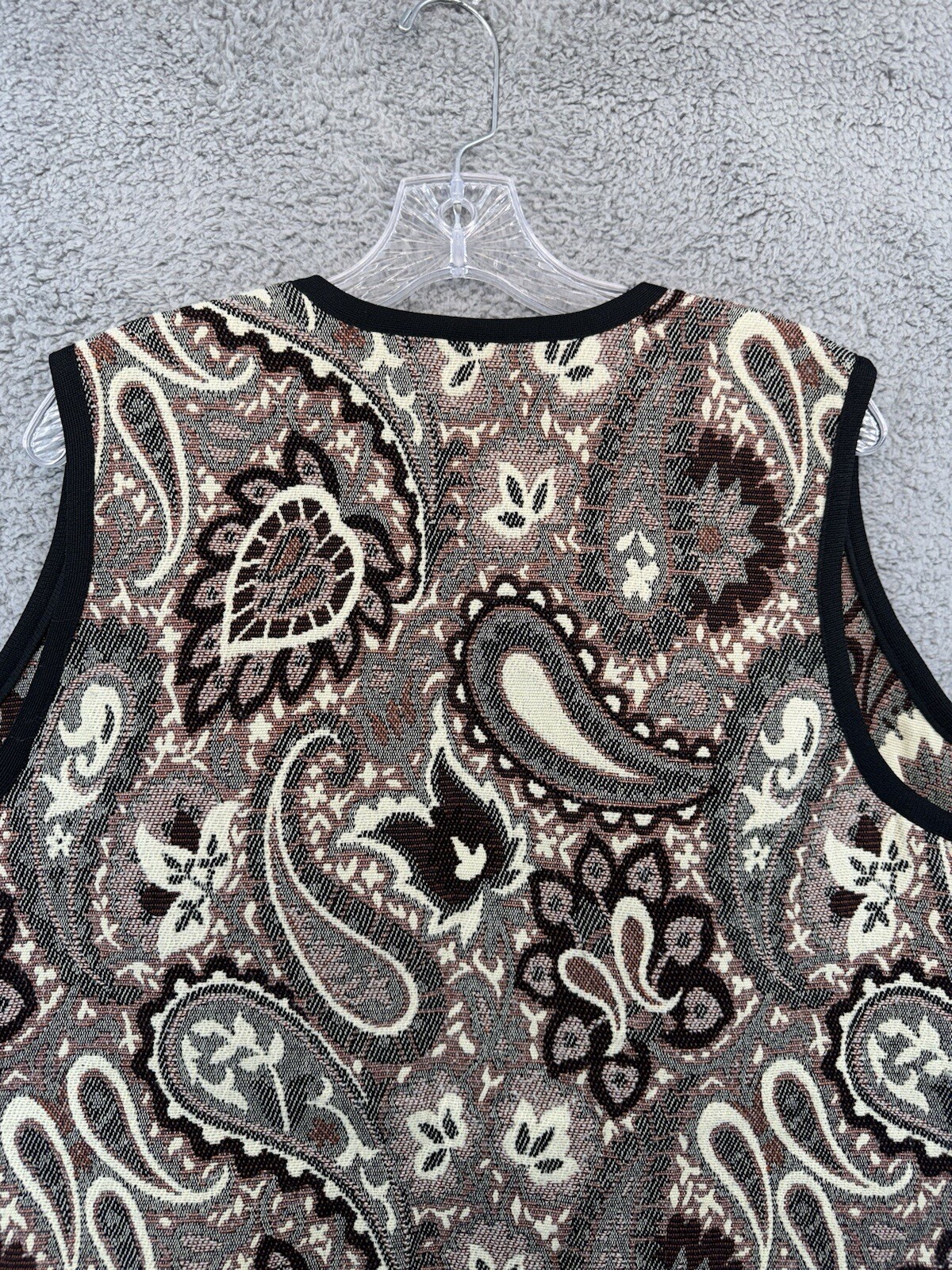 Mr.Alex Alex Colman Inc Tapestry Open Sleeveless Vest 27”H X 22”W