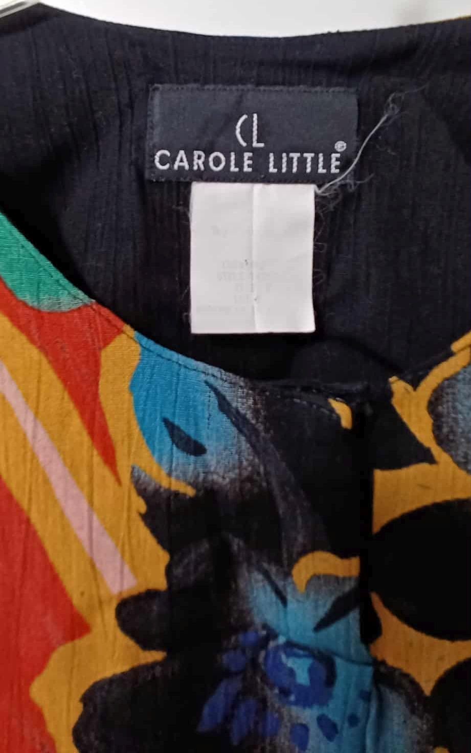 VINTAGE MACYS CAROLE LITTLE PATCHWORK PRINT OVERSIZED TUNIC WOMENS SZ 14-16?