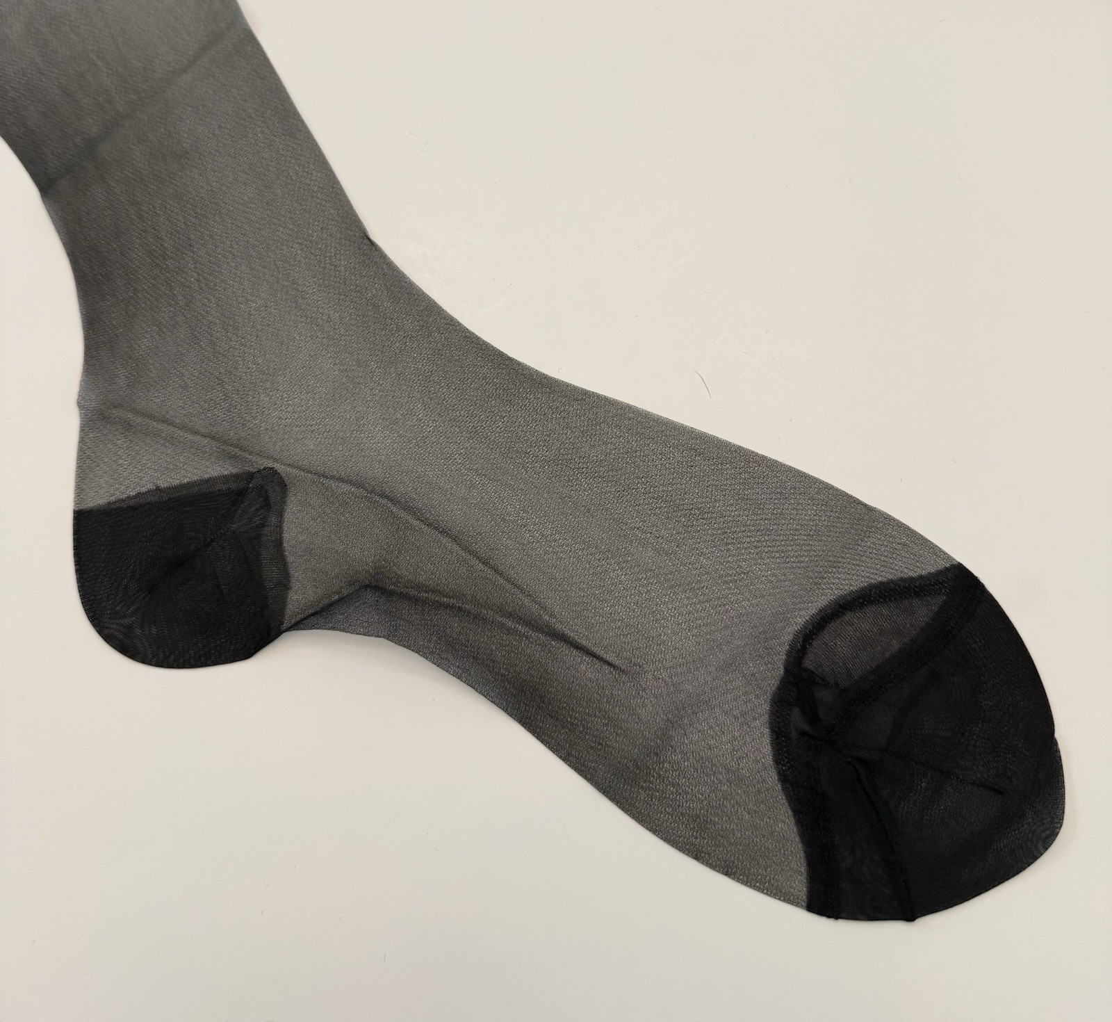 Vintage Seamless Mesh Stockings With Reinforced Heel And Toe 34 Inches Long
