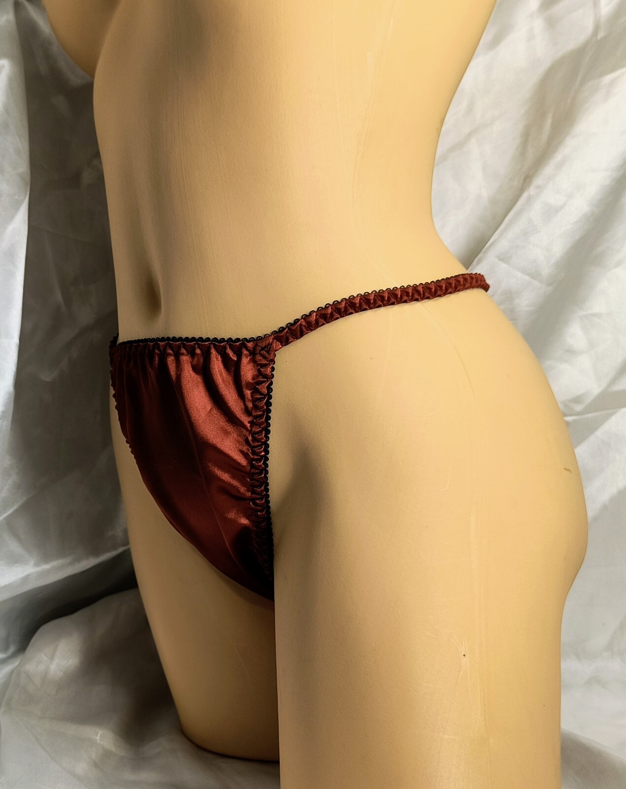 PENNY LANE Satin Thong String Panties. *Limited Edition*