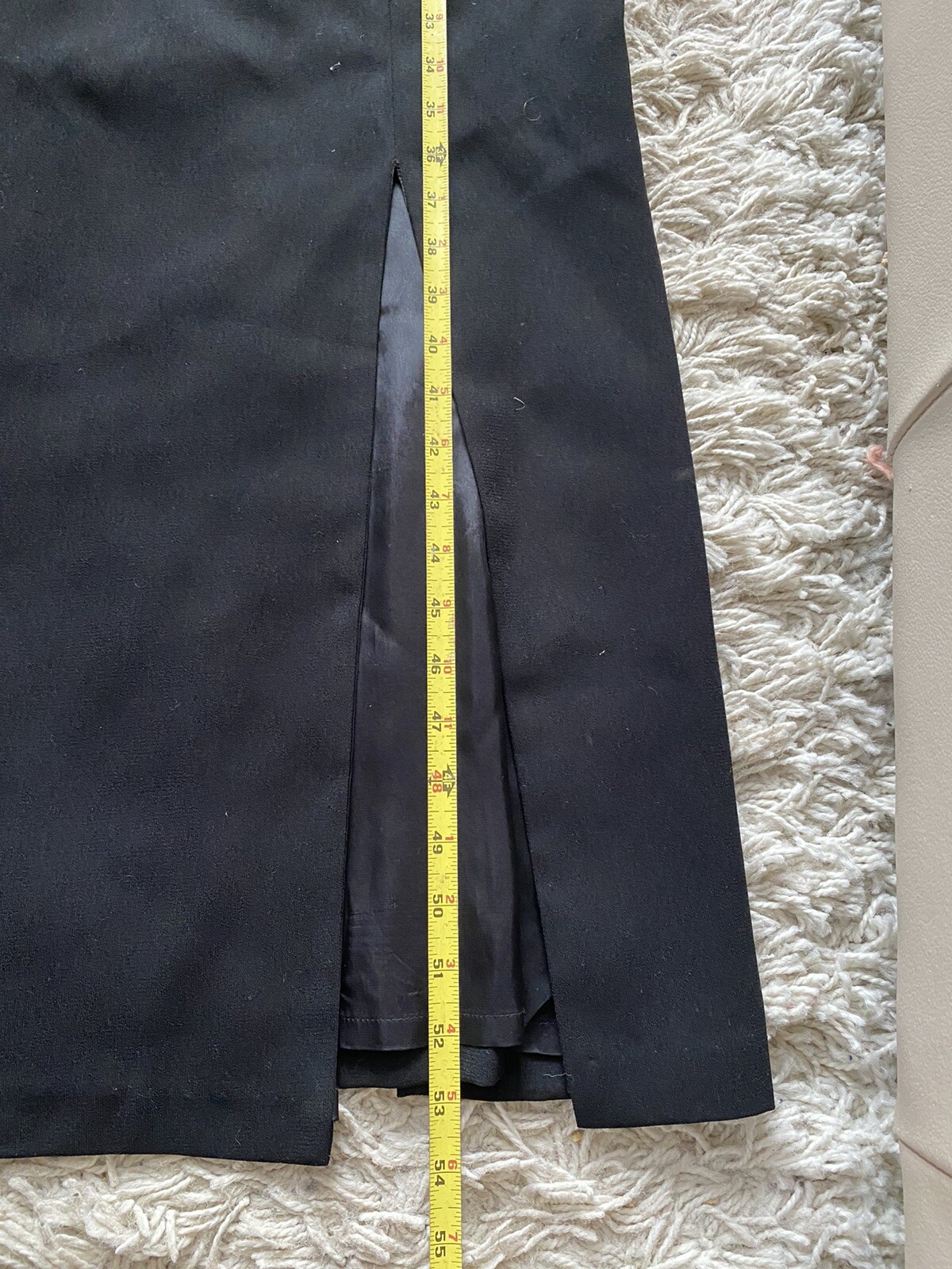 Vintage Dress CDC Evening Caren Desiree Black Crystal Long Gown 10 Maxi