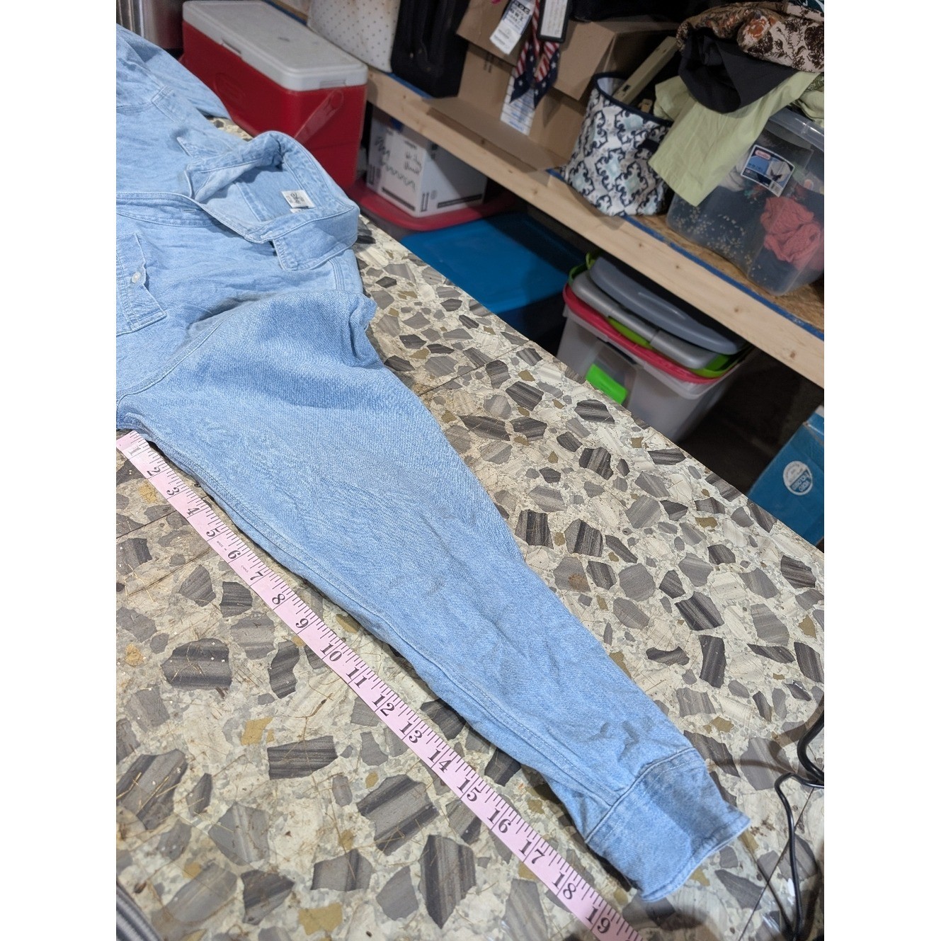 Vintage 90s Disney Store Winnie The Pooh Embroidered Denim Shirt Size XL