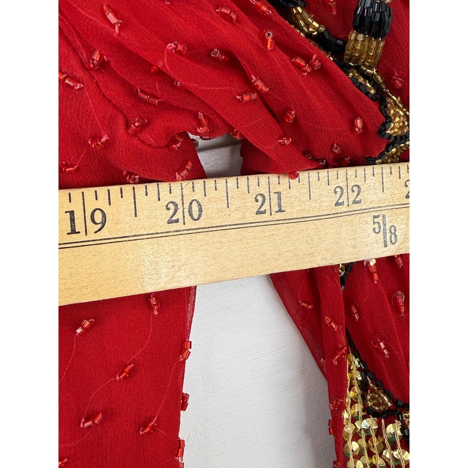VINTAGE 80s Laurence Kazar Beaded Jacket Women M 100% Silk Sequin MAXIMALIST