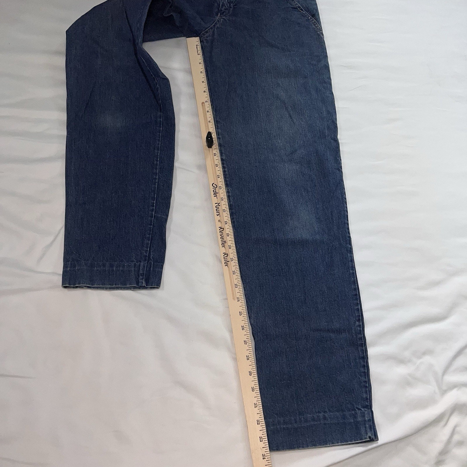 Club De France Jeans Europe Size 38 / US 6 Blue Fiold Over Denim Vintage 70s 80s
