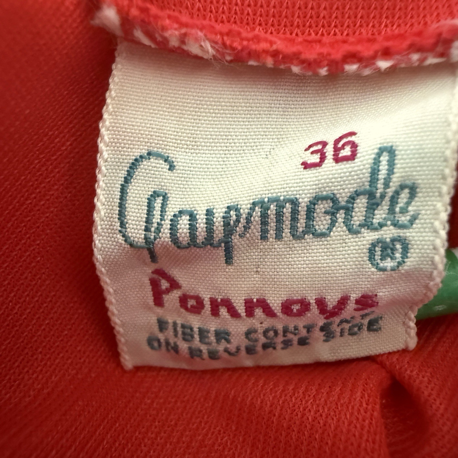 Vintage Gaymode Penneys Red 36 Sexy Intimate Nightgown Honeymoon Babydoll