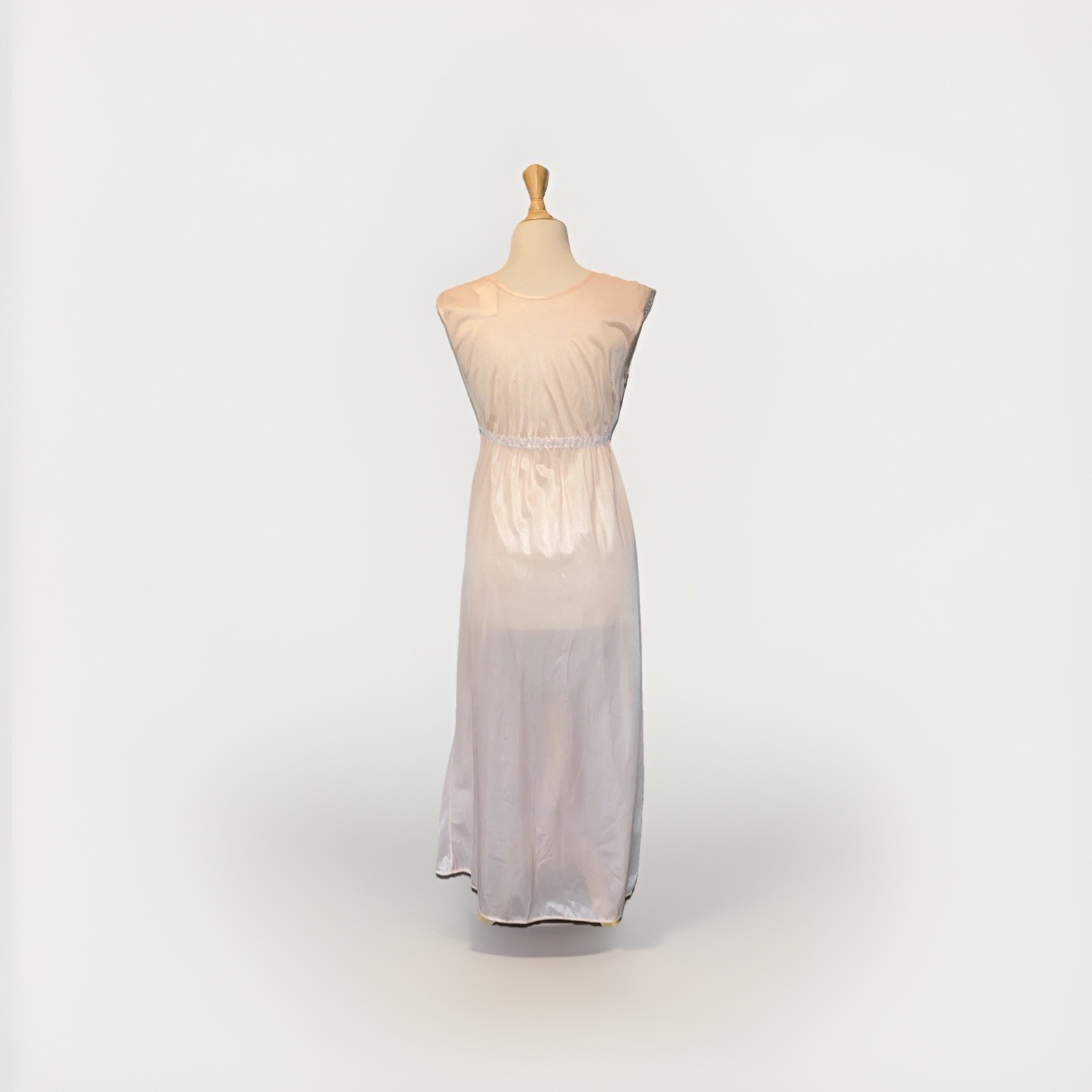 1960s Spotlight NY Nightgown Pink Lace Size Small
