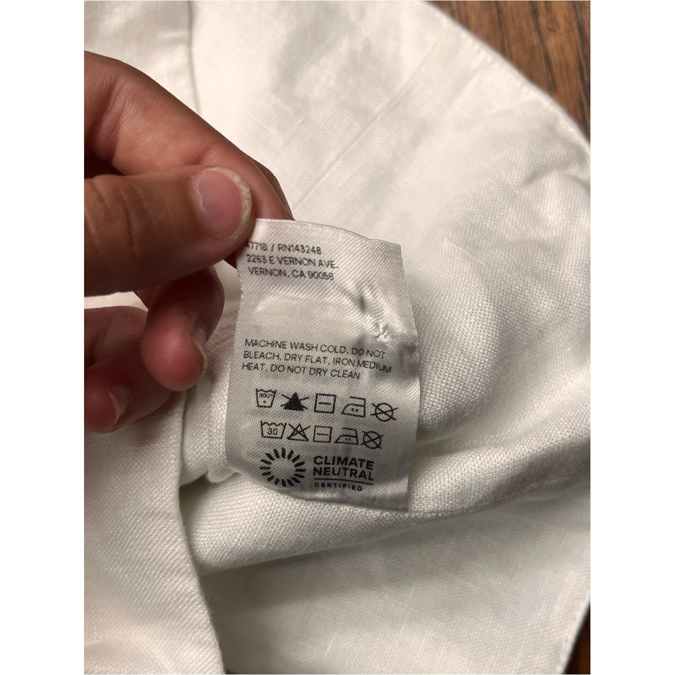 Reformation Cora linen top
