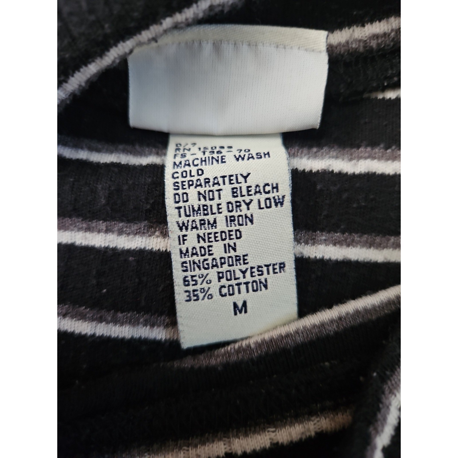 Vintage 90s Classic Elements Mock Neck Striped Ribbed Sweater Shirt Medium Thras